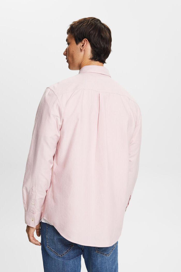 Bavlněná popelínová košile s propínacím límcem, OLD PINK, detail image number 3