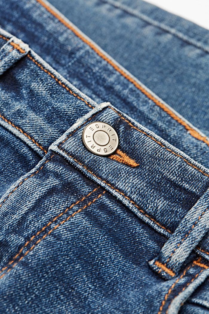 Strečové džíny z bio bavlny, BLUE MEDIUM WASHED, detail image number 8