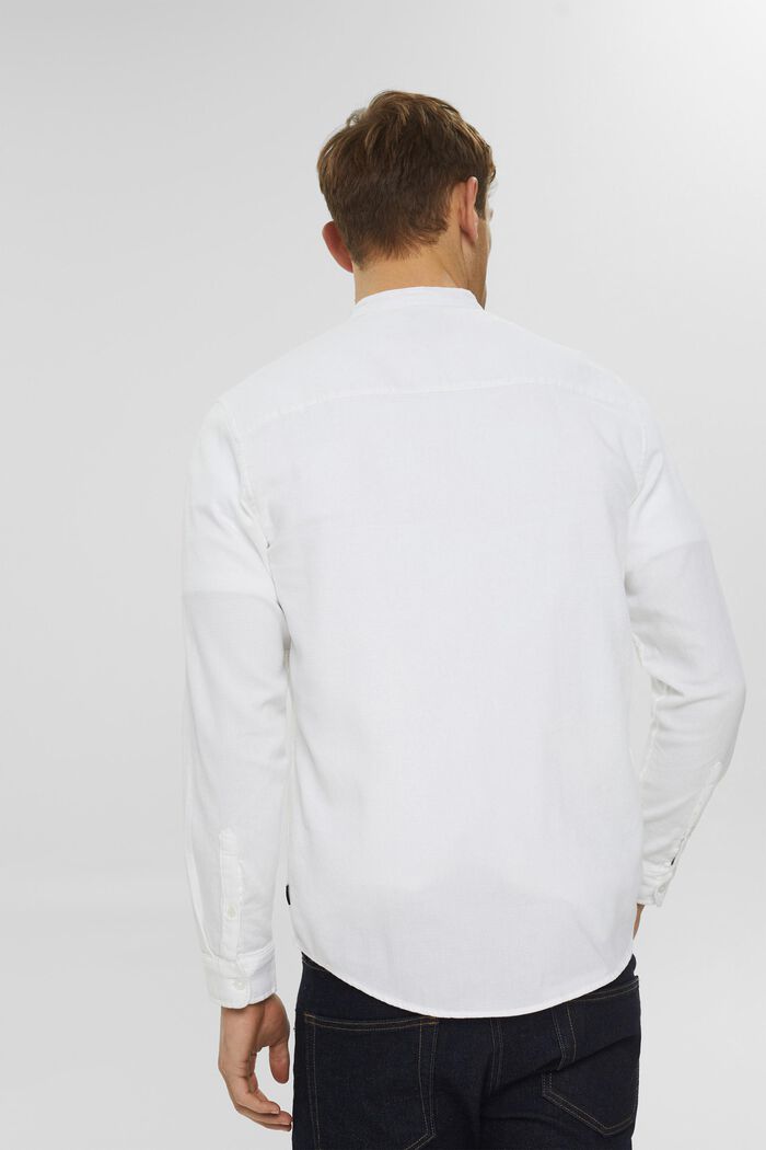 Košile se stojáčkem z bavlny, WHITE, detail image number 3
