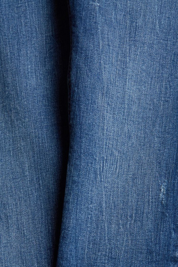 Strečové džíny z bio bavlny, BLUE MEDIUM WASHED, detail image number 4