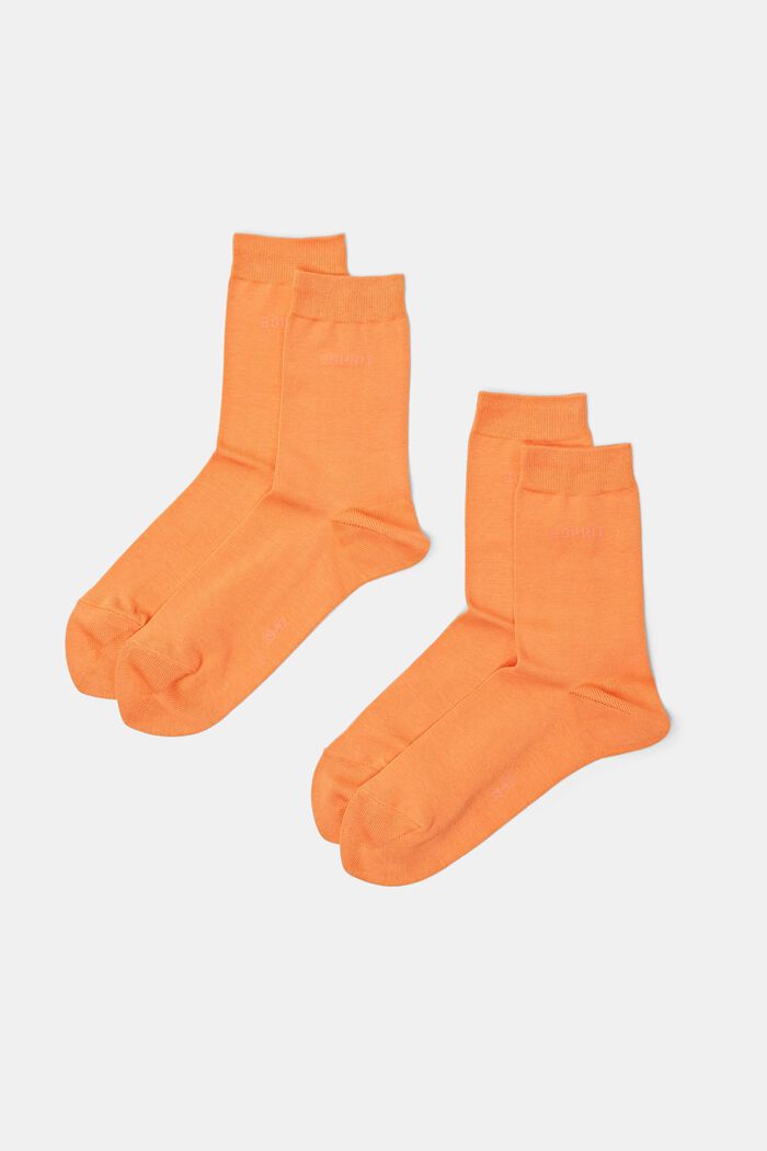 2 páry ponožek s vpleteným logem, bio bavlna, FIRE, detail image number 0