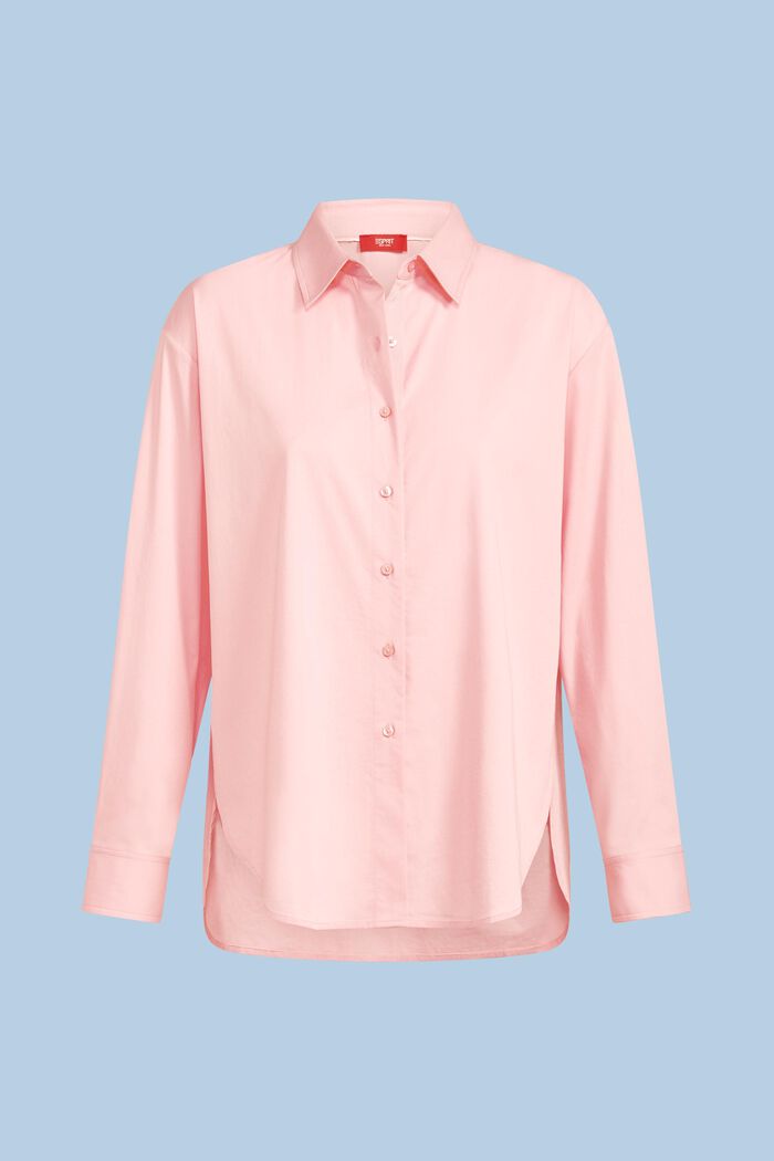 Oversize košile s propínacím límcem, PINK, detail image number 5