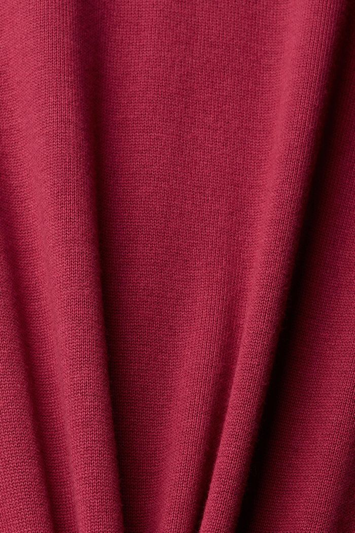 Midi šaty z pleteniny, CHERRY RED, detail image number 5