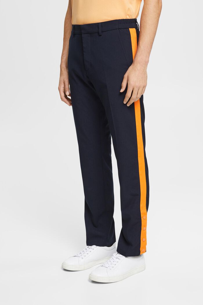 Vypasované kalhoty v joggingovém stylu, NAVY, detail image number 0
