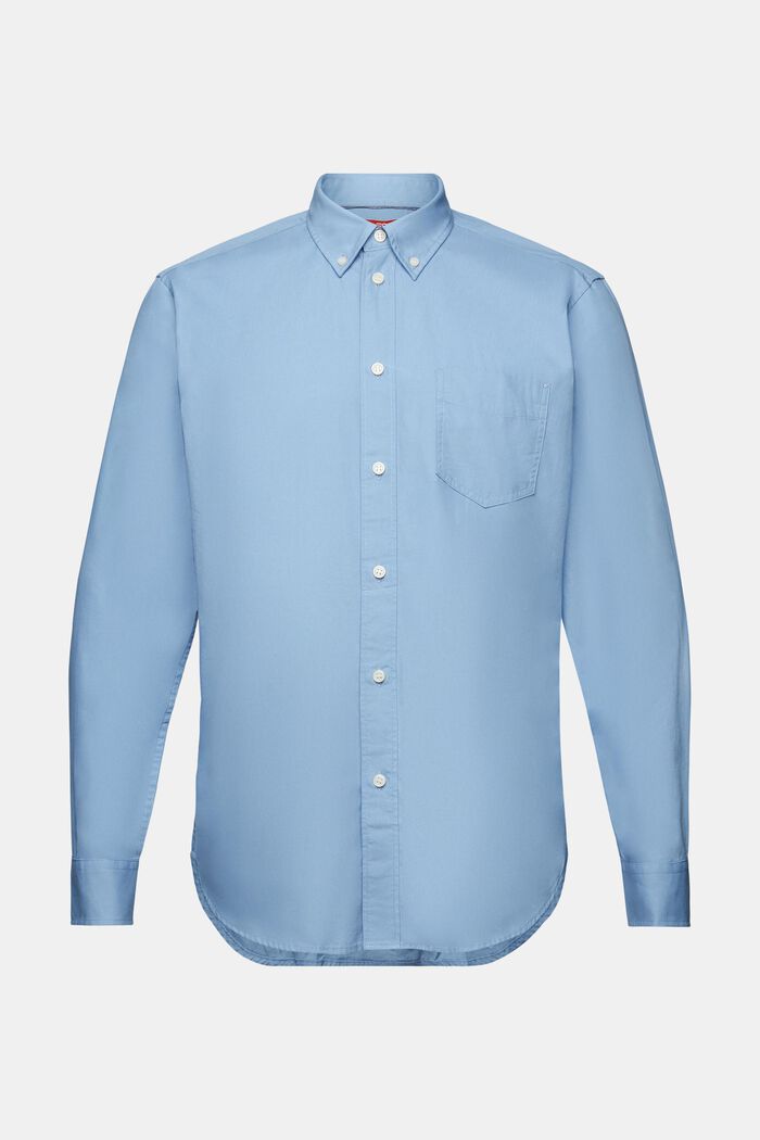 Propínací popelínová košile, 100 % bavlna, LIGHT BLUE, detail image number 7