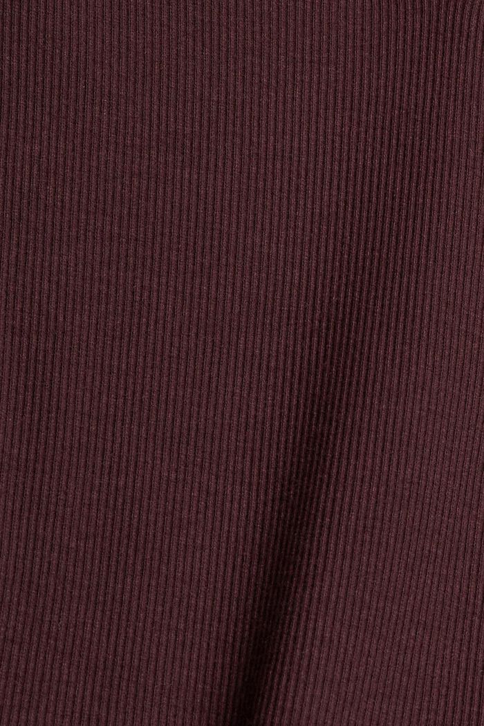 Tričko s dlouhým rukávem, s LENZING™ ECOVERO™, BORDEAUX RED, detail image number 4