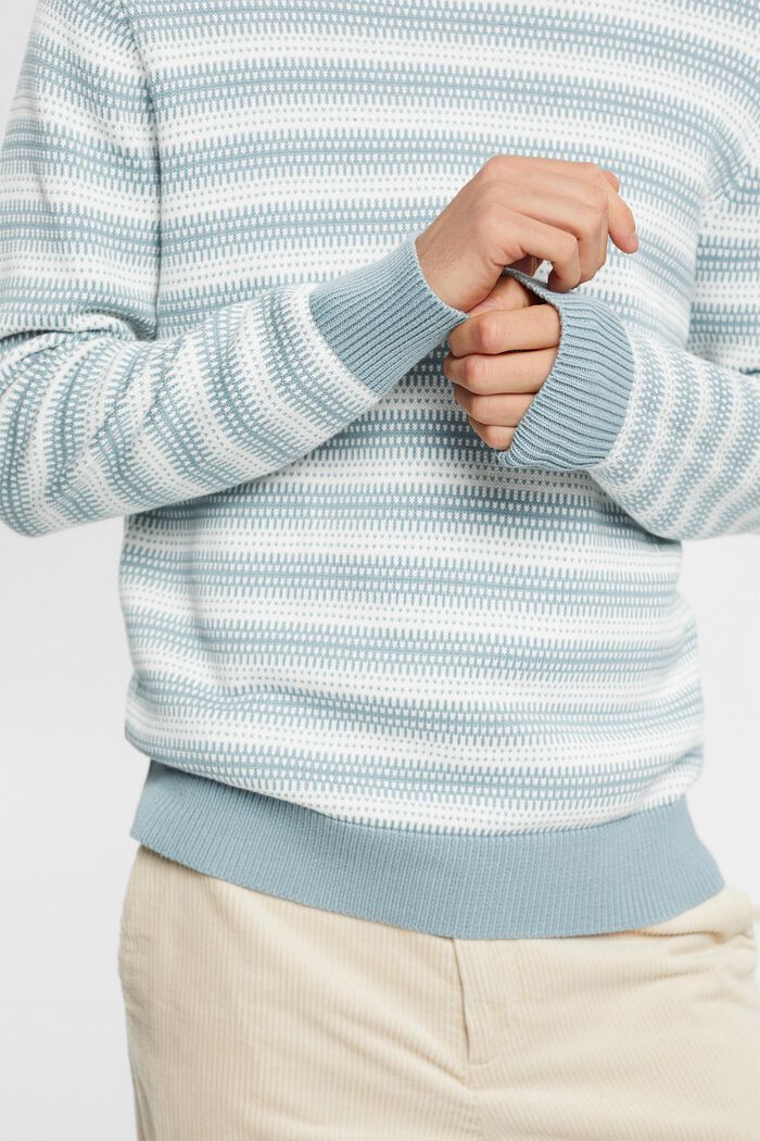 Pruhovaný pulovr, GREY BLUE, detail image number 2