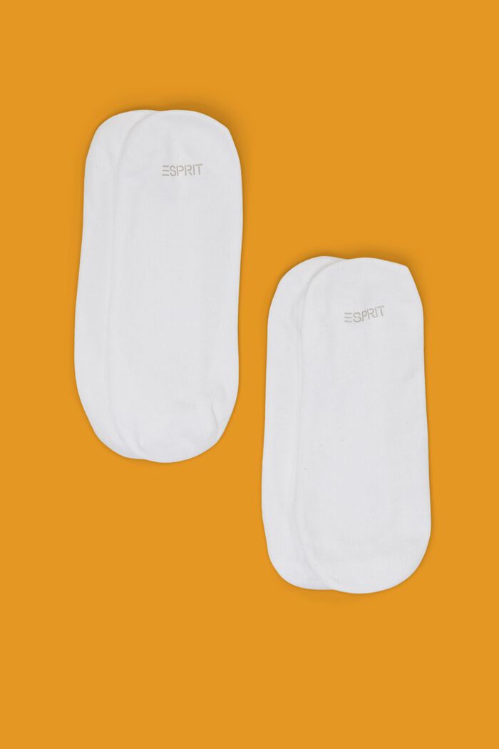 2 páry neviditelných ponožek, WHITE, detail image number 0
