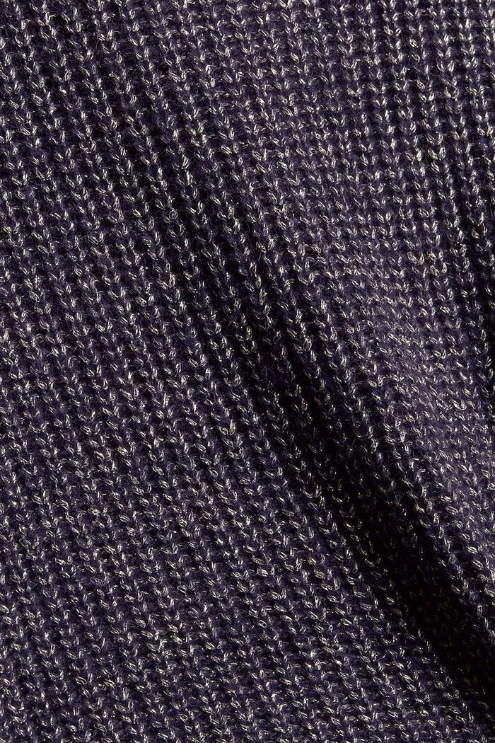 S vlnou: pulovr s třpytivou přízí, NAVY, detail image number 4