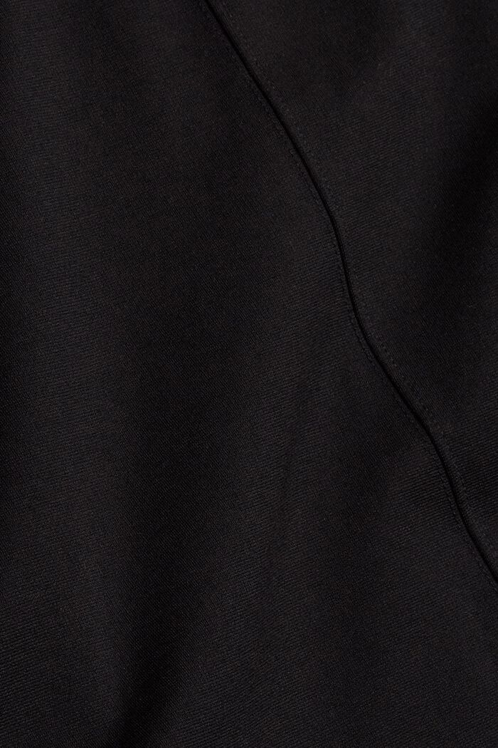 Pletené šaty s přišitým páskem, BLACK, detail image number 4