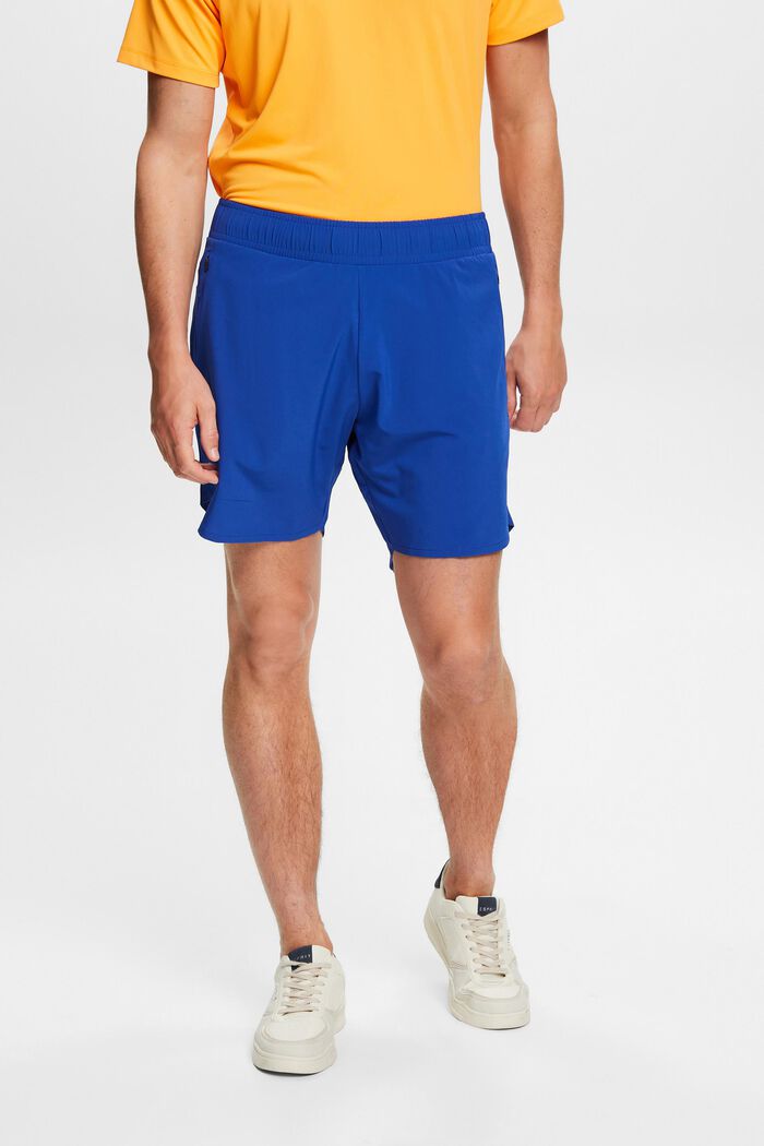 Sportovní šortky s kapsami na zip, BRIGHT BLUE, detail image number 0