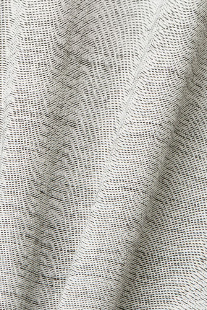 Pruhovaná košile z udržitelné bavlny, MEDIUM GREY, detail image number 5
