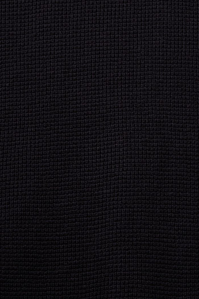 Bavlněný troyer na zip, BLACK, detail image number 5