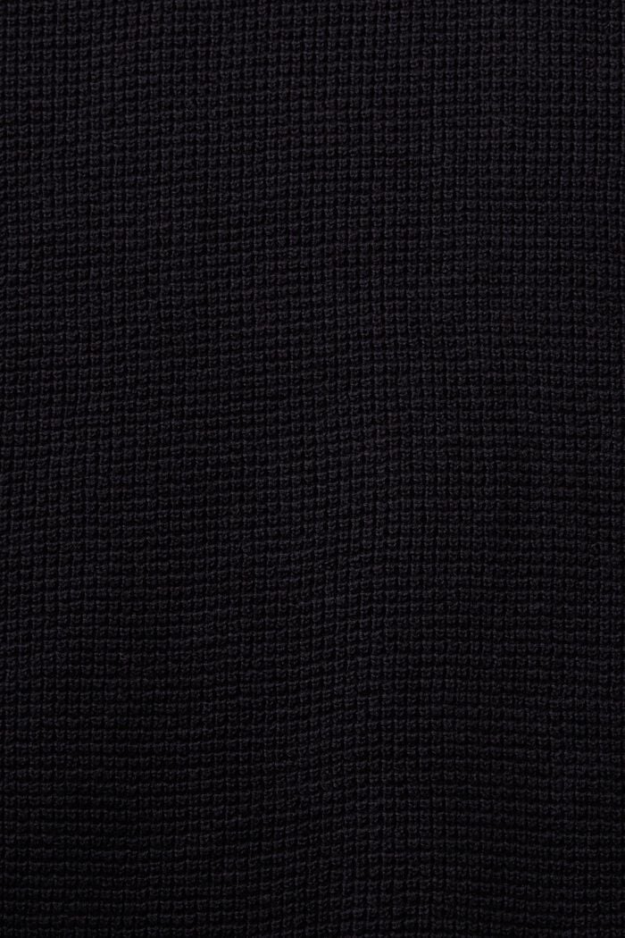 Bavlněný troyer na zip, BLACK, detail image number 5
