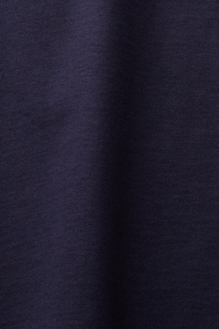 Tričko s kulatým výstřihem, z bavlny pima, NAVY, detail image number 4