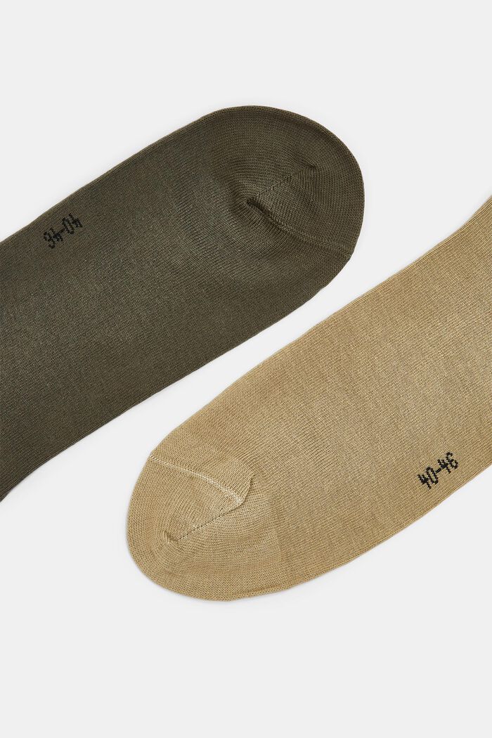 Nízké ponožky, bio bavlna, 5 párů, WHITE/GREEN, detail image number 1