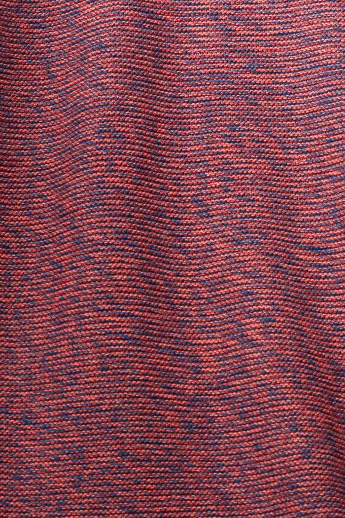 Pulovr z melírované pleteniny, TERRACOTTA, detail image number 1