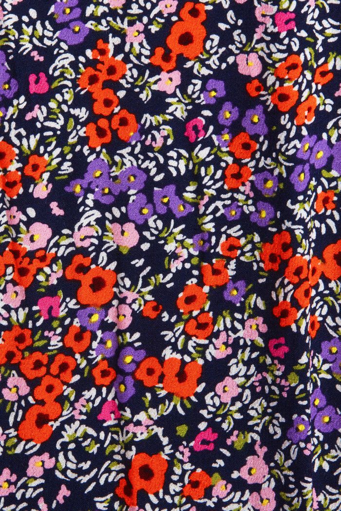 Midi šaty s květovaným potiskem po celé ploše, NAVY, detail image number 5