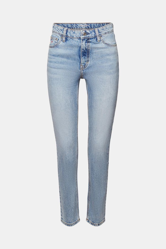 Retro Slim džíny s vysokým pasem, BLUE BLEACHED, detail image number 7