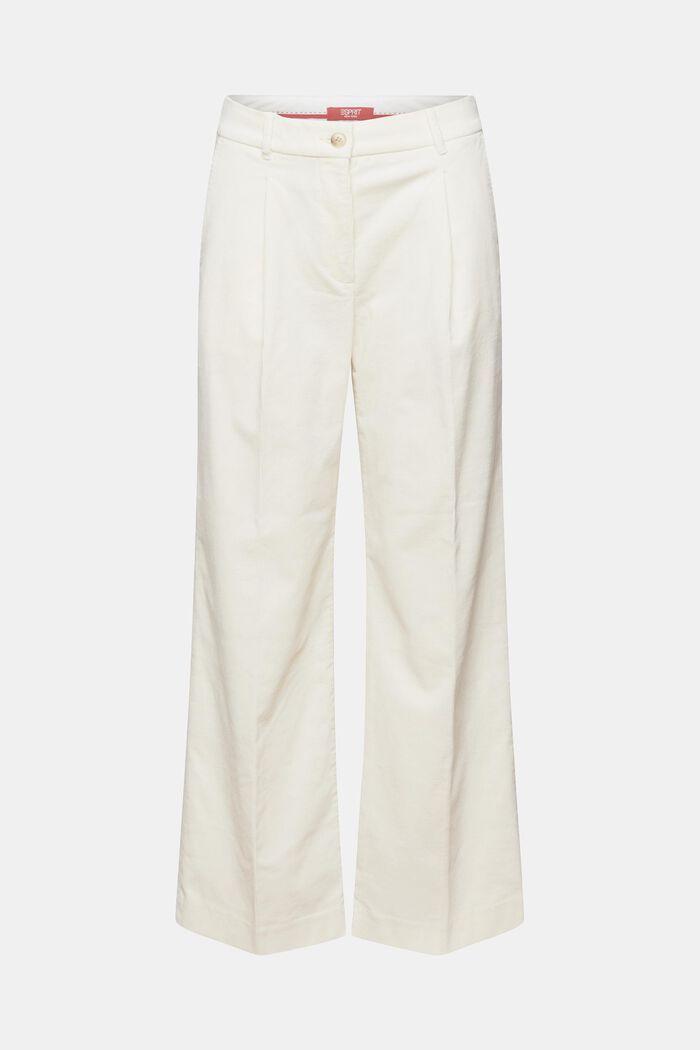 Manšestrové kalhoty s širokým střihem a středně vysokým pasem, ICE, detail image number 7
