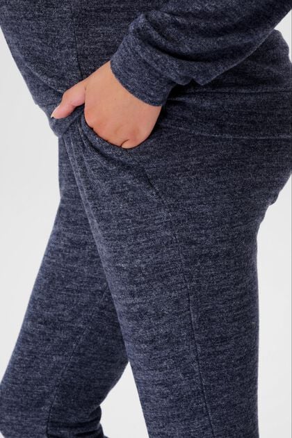Těhotenské pletené teplákové kalhoty