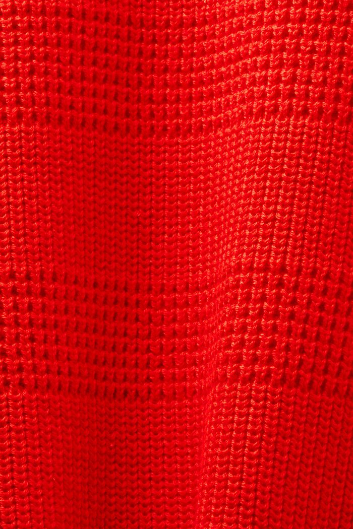 Kardigan ze strukturované pleteniny, RED, detail image number 5
