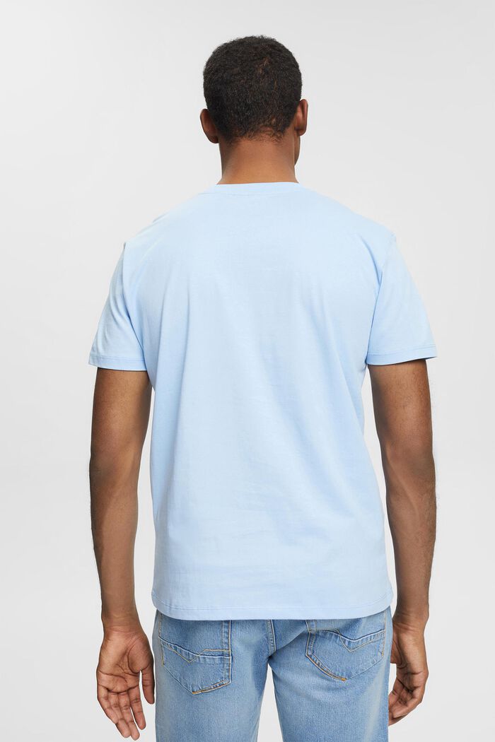 Žerzejové tričko s potiskem logem, LIGHT BLUE, detail image number 3