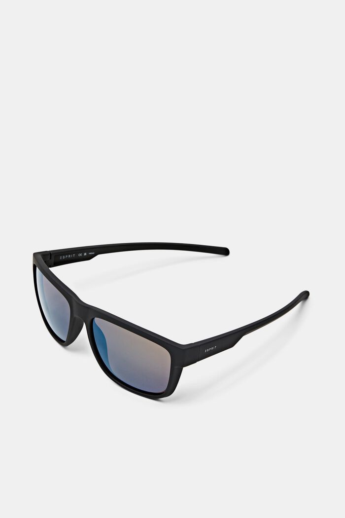 Sportovní sluneční brýle s matnými obroučkami, BLACK, detail image number 0