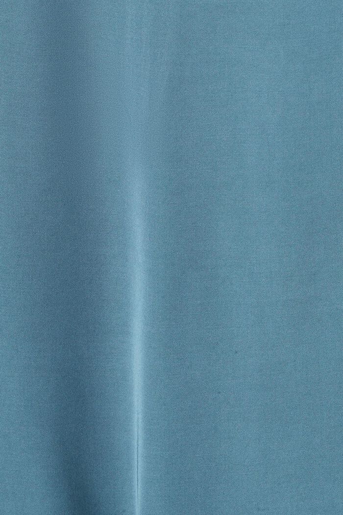 Midi sukně se vzhledem saténu, LENZING™ ECOVERO™, PETROL BLUE, detail image number 4
