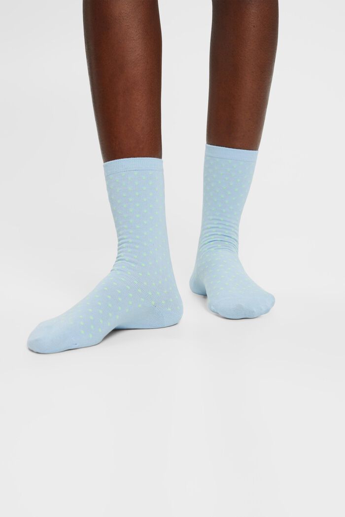 Puntíkované ponožky z bio bavlny, 2 páry v balení, CLOUD, detail image number 1