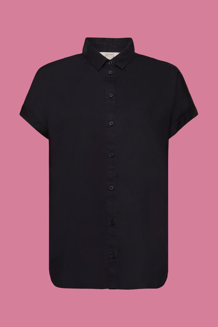 Košilová halenka ze 100% bavlny, BLACK, detail image number 6