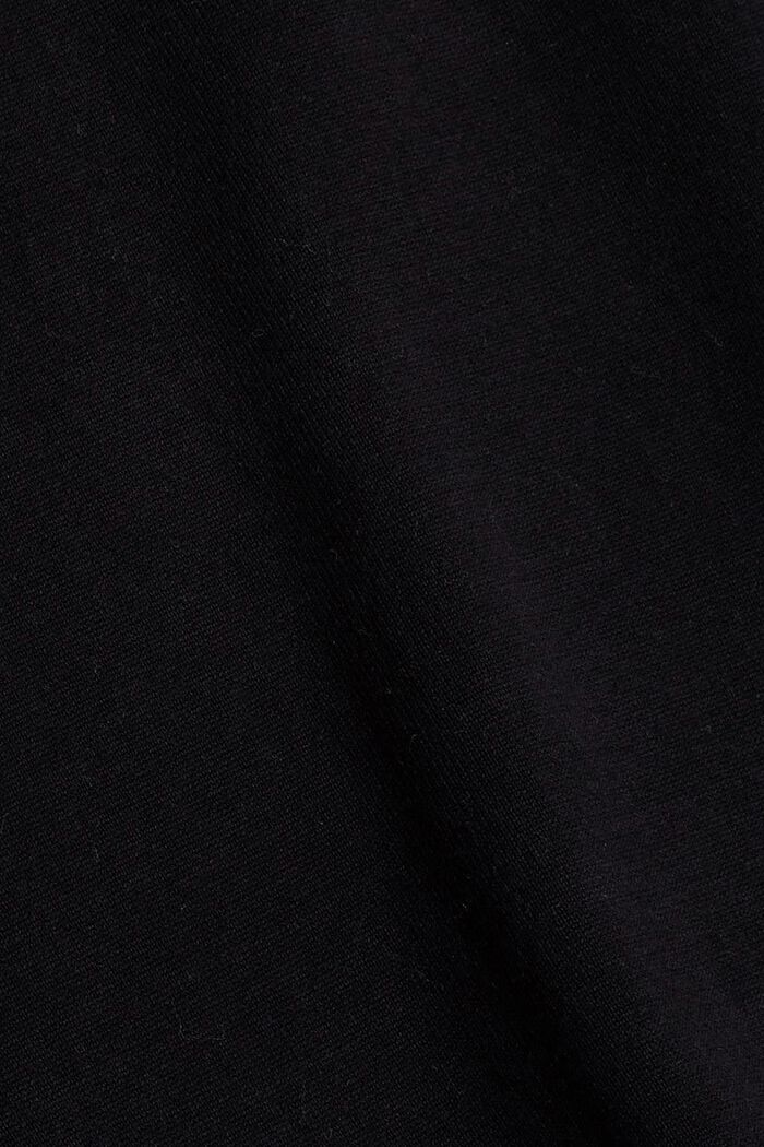 Oversize pletené šaty ze směsi bavlny, BLACK, detail image number 4