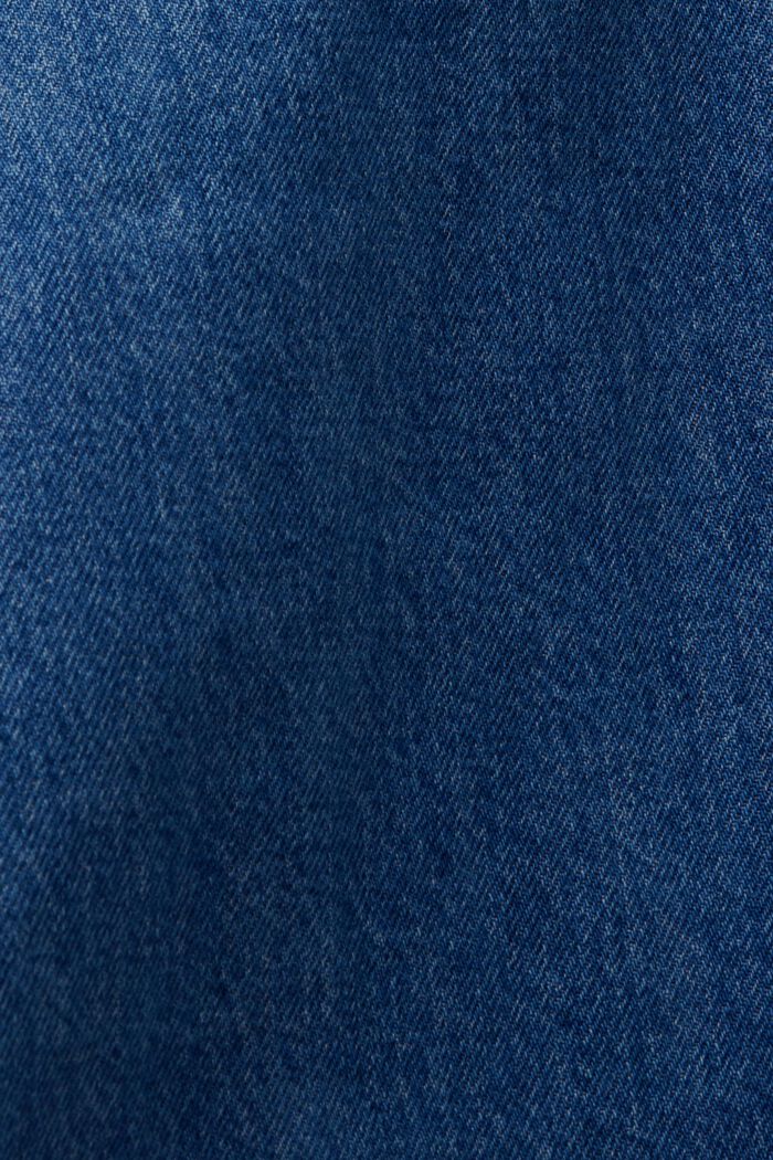 Džínová bunda bez límce, se šňůrkami, BLUE DARK WASHED, detail image number 7