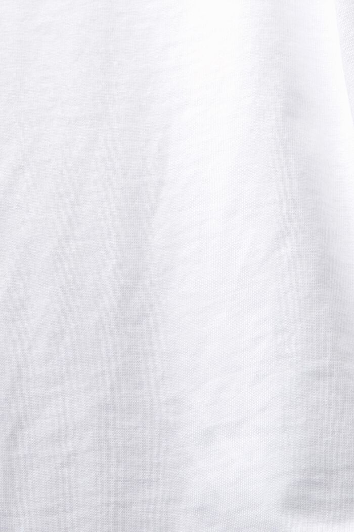 Tričko s logem a kulatým výstřihem, WHITE, detail image number 4
