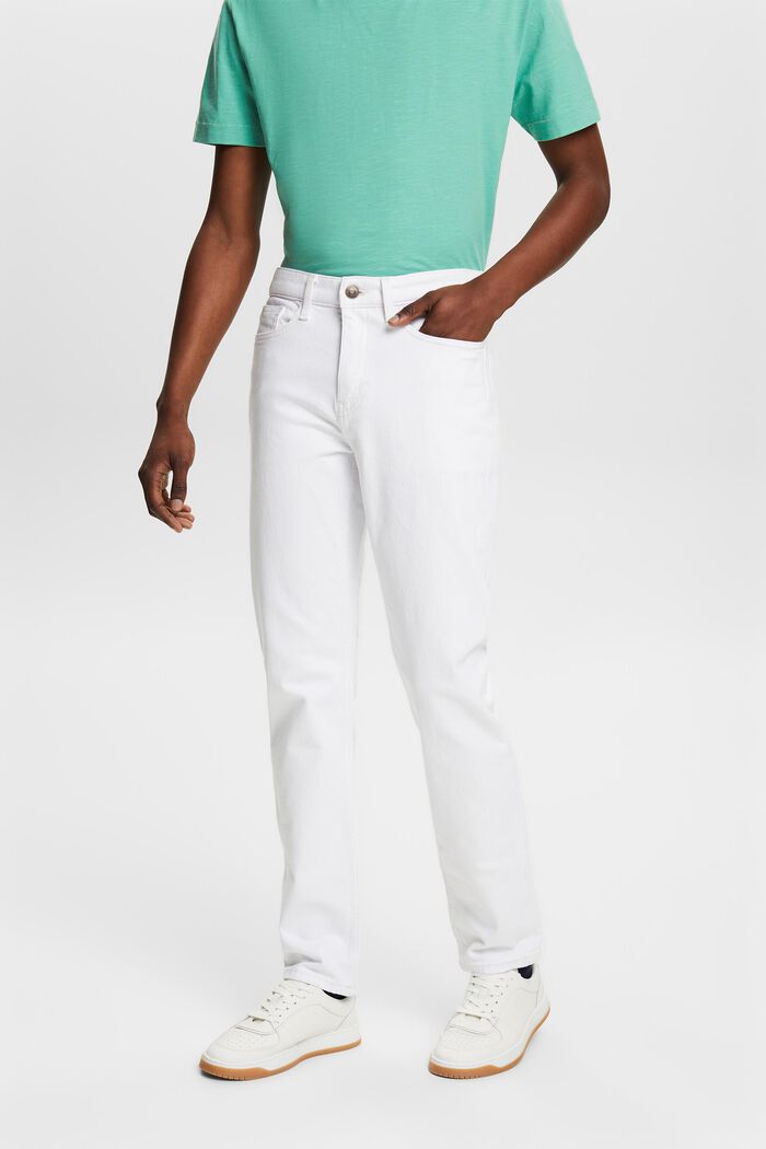 Slim džíny se střední výškou pasu, WHITE, detail image number 0