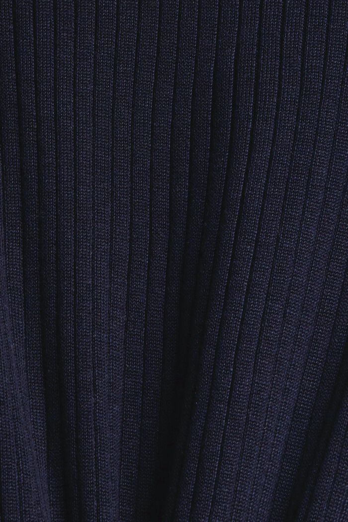 S vlnou: pulovr s ležatým límcem, NAVY, detail image number 4