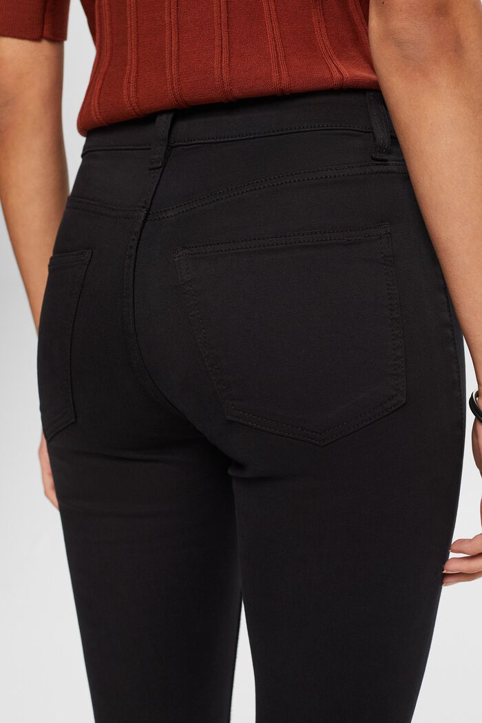 Skinny džíny se střední výškou pasu, BLACK, detail image number 2