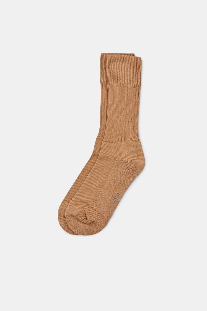 Ponožky z hrubé pleteniny, CAMEL, detail image number 0