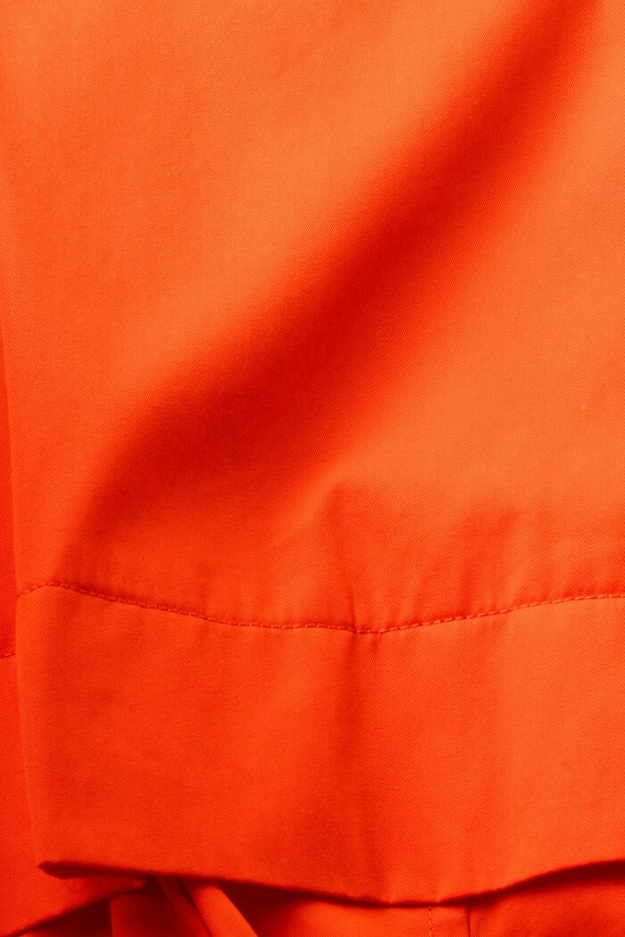Krátký trenčkot s opaskem, ORANGE RED, detail image number 4