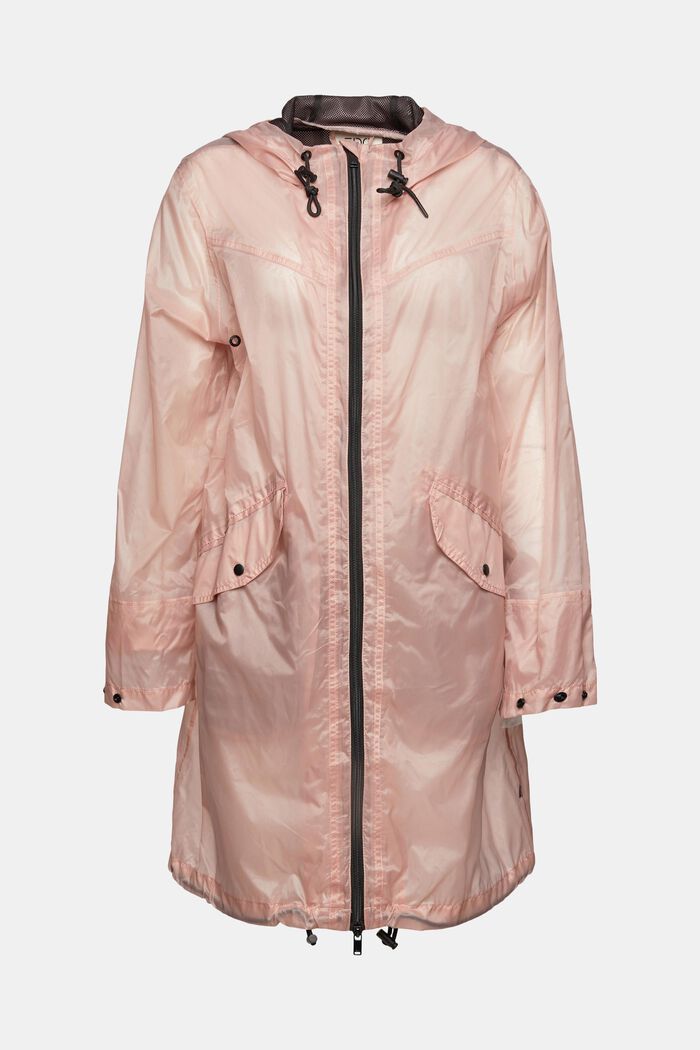 Průhledný plášť do deště s kapucí