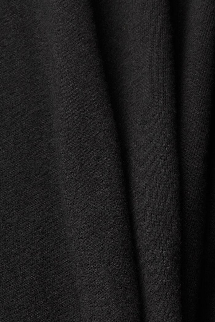 Tričko s dlouhým rukávem a krajkovými detaily, BLACK, detail image number 6
