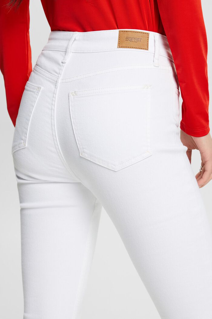 Skinny džíny s vysokým pasem, WHITE, detail image number 3