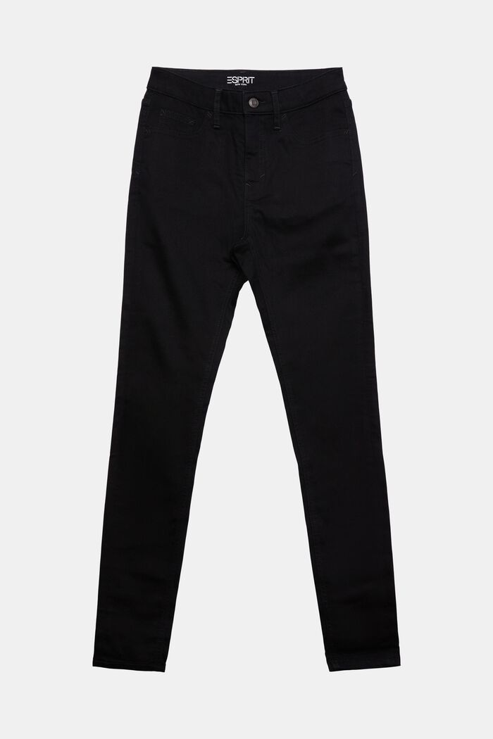 Skinny džíny s vysokým pasem, BLACK RINSE, detail image number 7