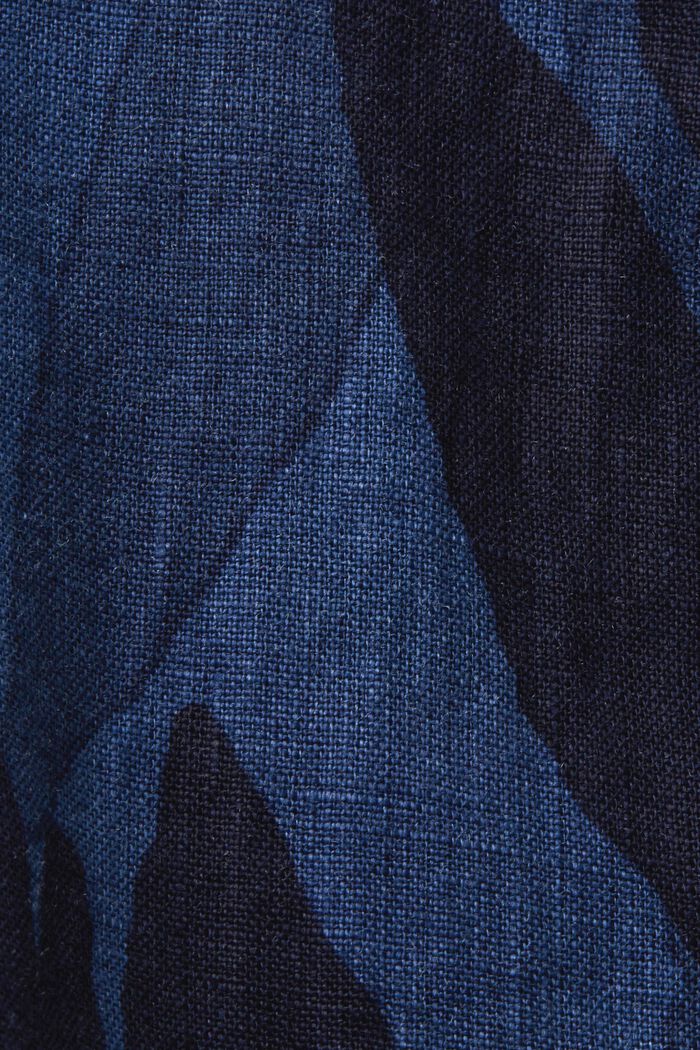 Vzorovaná košile s krátkým rukávem, 100% bavlna, NAVY, detail image number 5