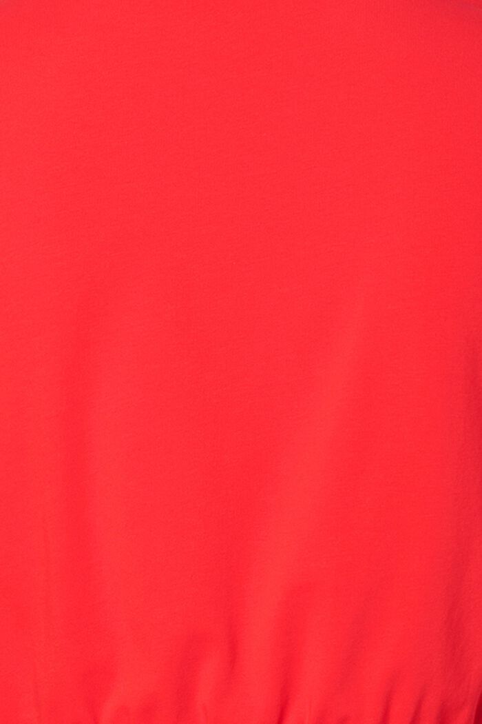 Vrstvené šaty s úpravou pro kojení, bio bavlna, RED, detail image number 5