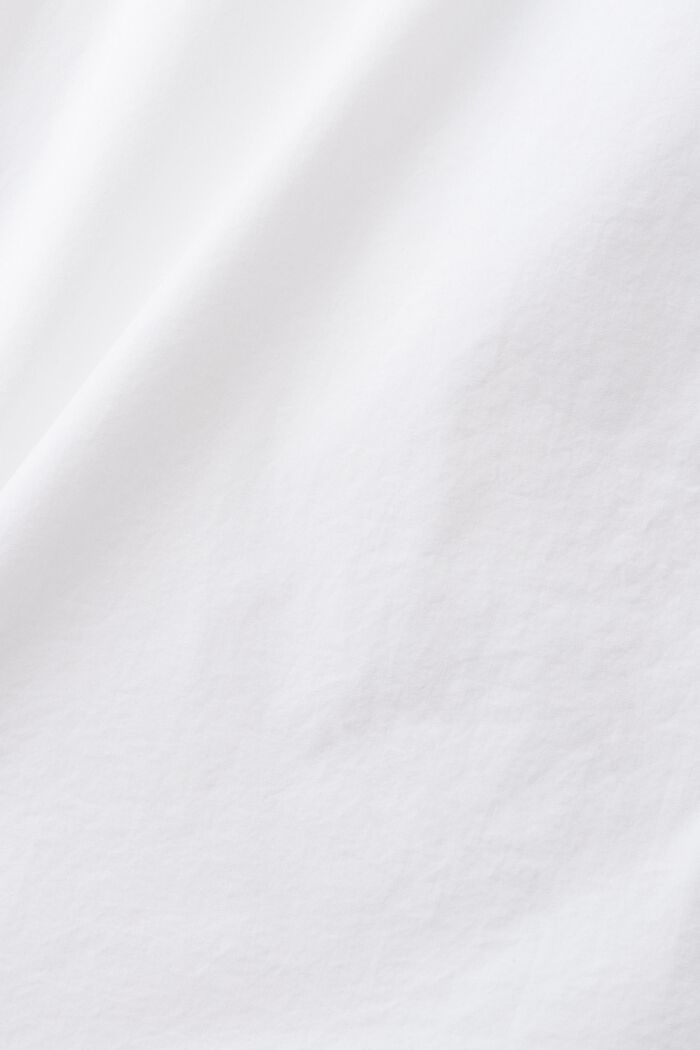 Bavlněná košile z udržitelné bavlny, s krátkým rukávem, WHITE, detail image number 4