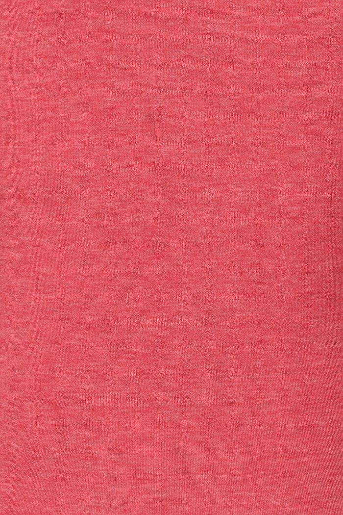 Z recyklovaného materiálu: triko s dlouhým rukávem ve vrstveném vzhledu, RED, detail image number 5