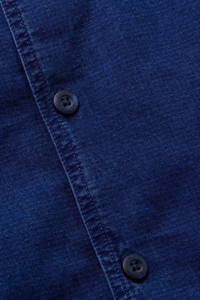 Džínová košile s krátkým rukávem, 100% bavlna, BLUE DARK WASHED, detail image number 6