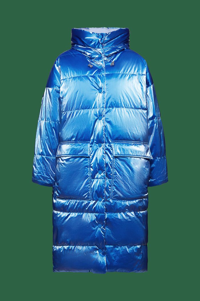 Oboustranný dlouhý péřový kabát, BRIGHT BLUE, detail image number 7