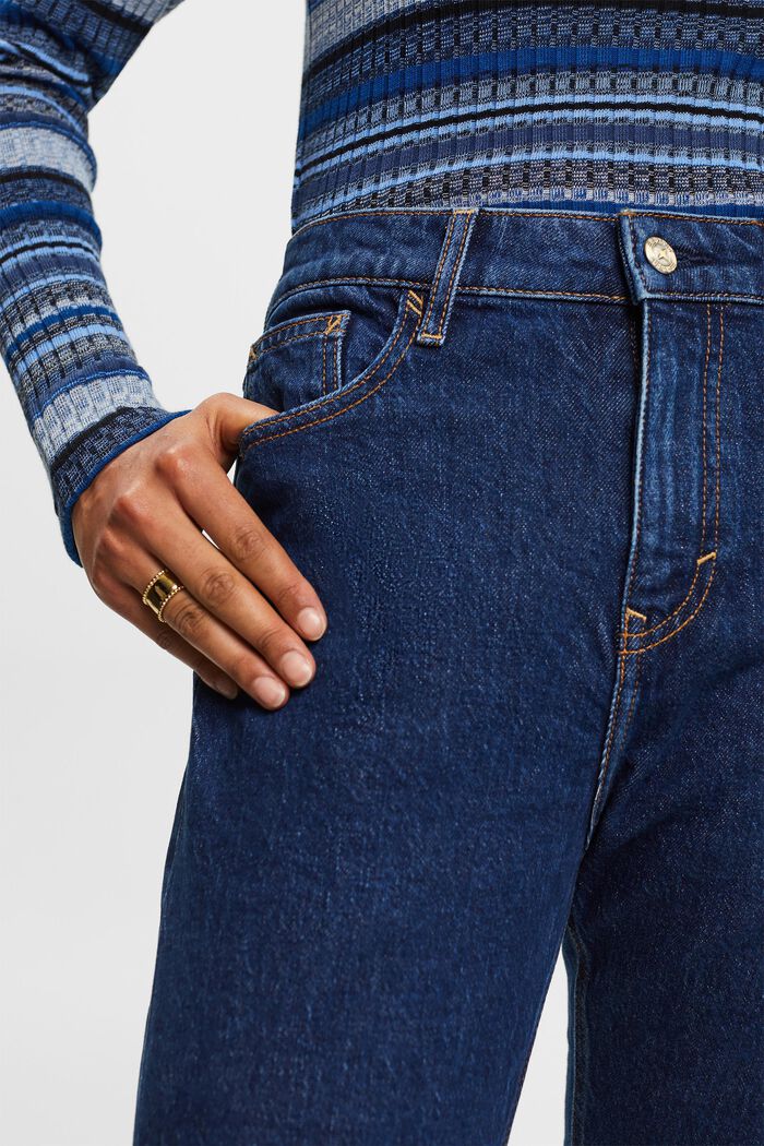 Retro Slim džíny s vysokým pasem, BLUE MEDIUM WASHED, detail image number 1